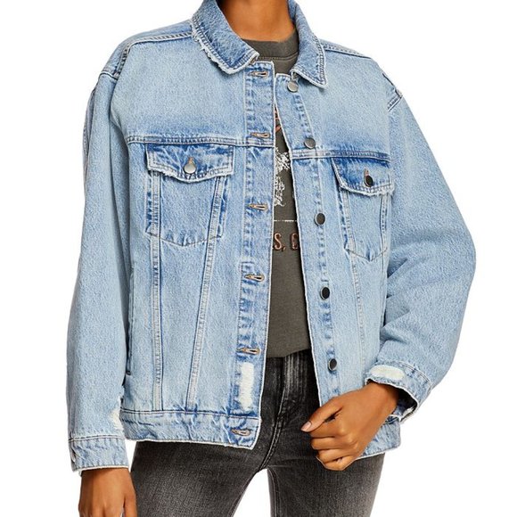 NWT Anine Bing RORY JACKET IN VINTAGE BLUE - Picture 13 of 14